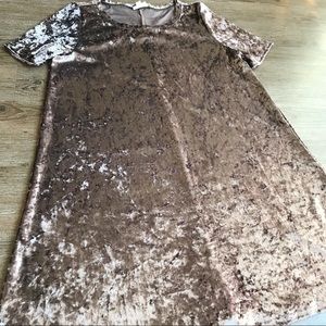 purple velvet shift dress Worn Once